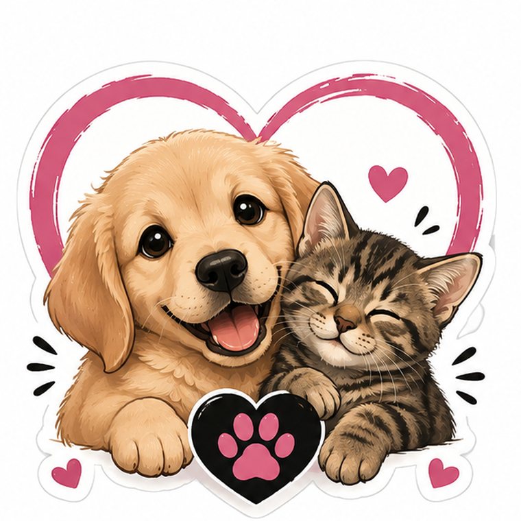 Ilustración de ejemplo del pack de 1 sticker