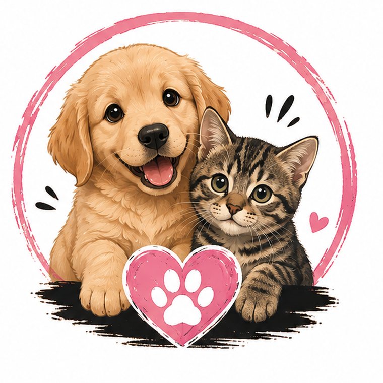 Ilustración de ejemplo del pack de 10 stickers
